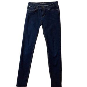 Big Star Alex Mid Rise Skinny Jeans Women 28 Indigo Blue Stretch Denim